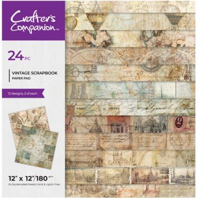 Crafter's Companion Vintage Scrapbook - Paper Pad